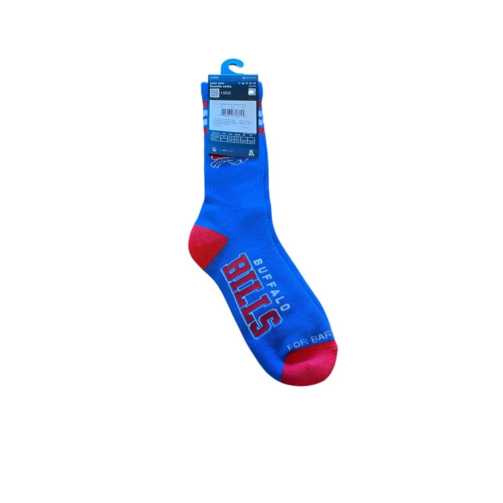 Buffalo Bills Team Apparel Size Large Socks Men’s Shoe Size 10-13 - Picture 2 of 4